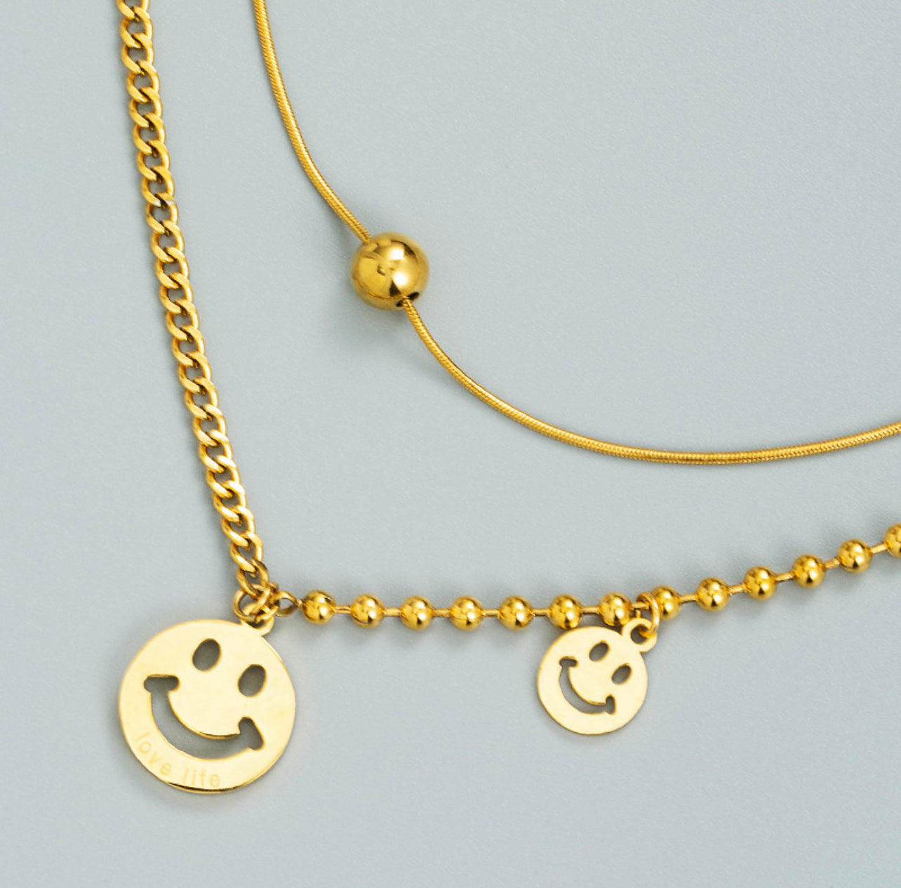 DOBLE LAYER SMILEY FACE