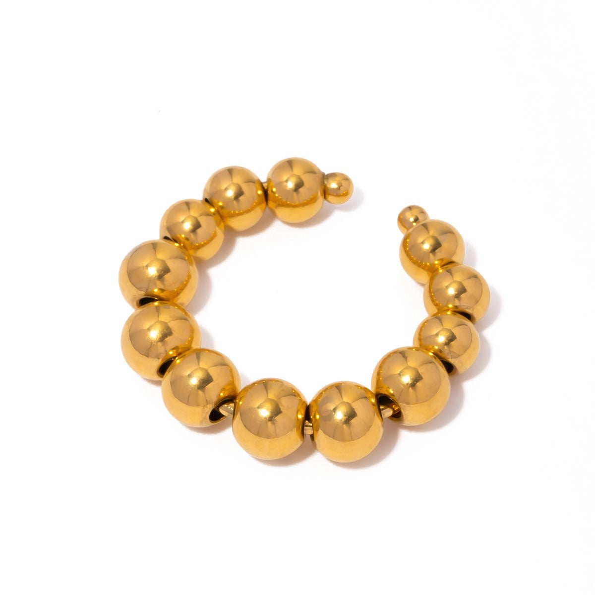 EARTHEN ADORN BEADED EAR CUFF