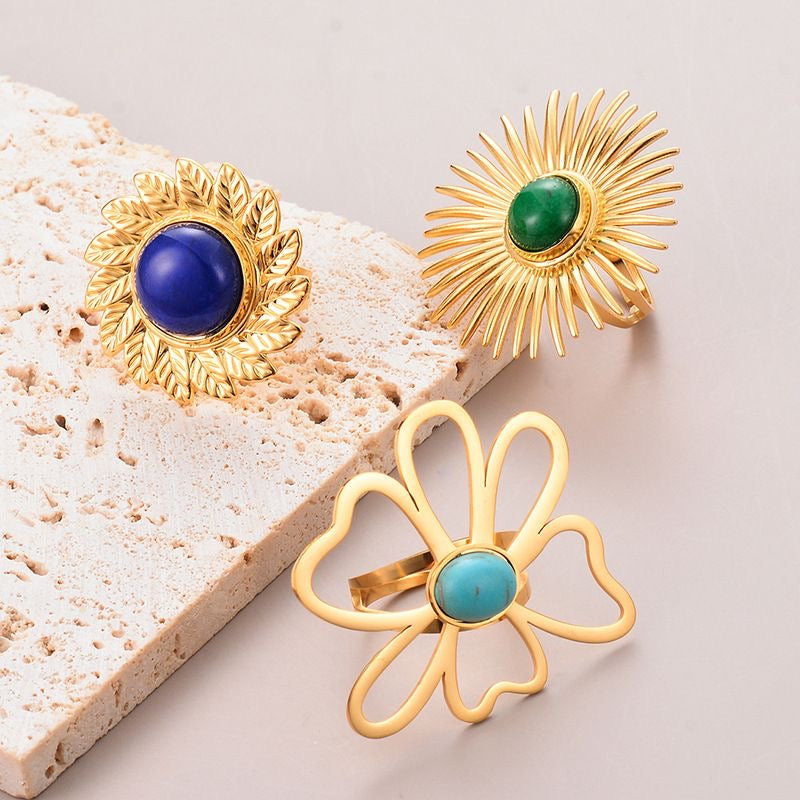 TURQUOISE FLOWER RING