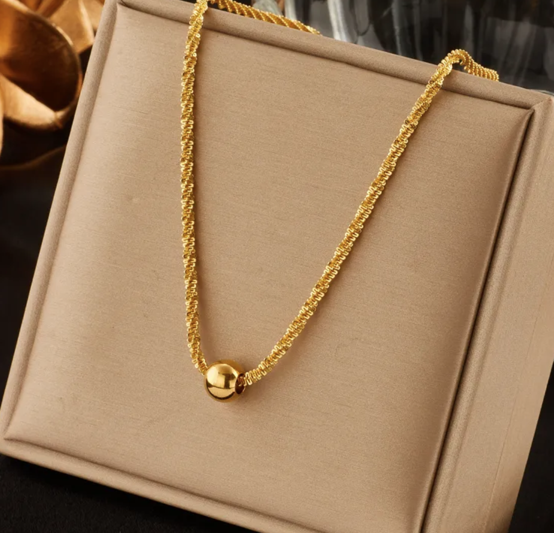 FIERY FIRE BALL NECKLACE