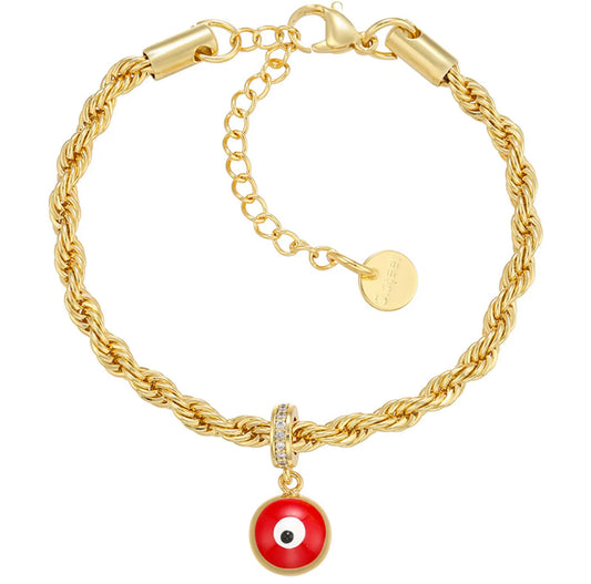 EVIL EYE TWISTED BRACELET