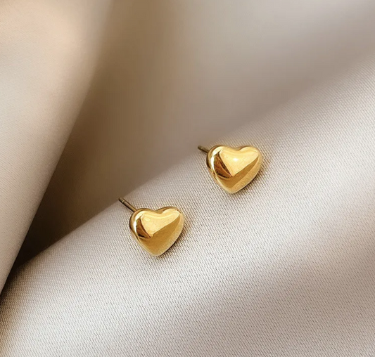 HEART BUBBLE STUD EARRINGS